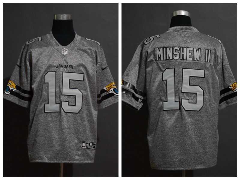 Nike Jaguars 15 Gardner Minshew II 2019 Gray Gridiron Gray Vapor Untouchable Limited Jersey,We sell and wholesale Nike Jaguars 15 Gardner Minshew II 2019 Gray Gridiron Gray Vapor Untouchable Limited Jersey on line form chian!
